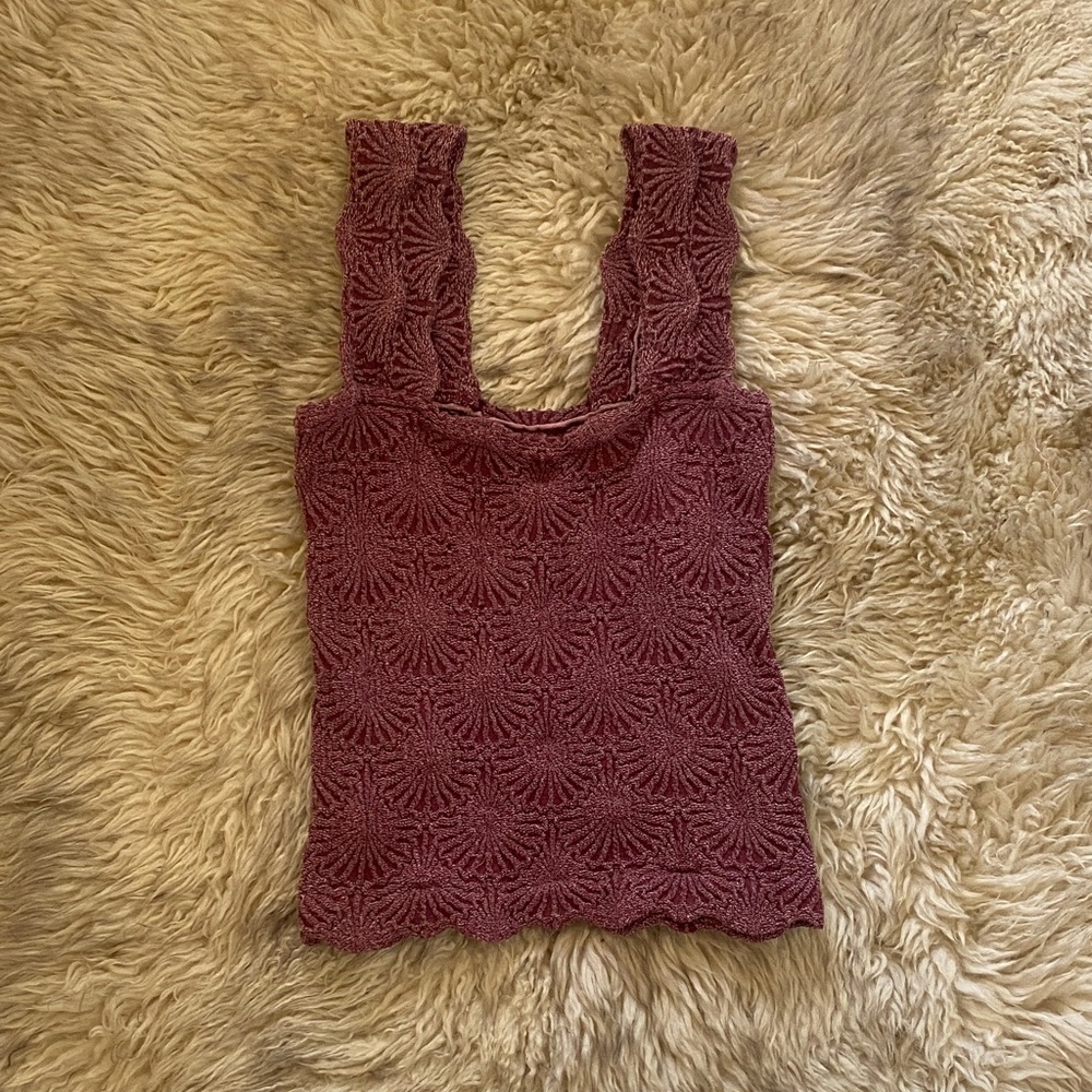 Free People Textured Tank Top